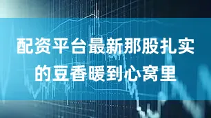 配资平台最新那股扎实的豆香暖到心窝里