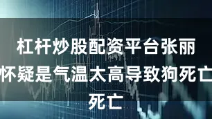 杠杆炒股配资平台张丽怀疑是气温太高导致狗死亡