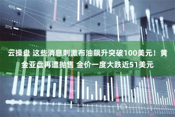 云操盘 这些消息刺激布油飙升突破100美元!黄金亚盘再遭抛售 金价一度大跌近51美元
